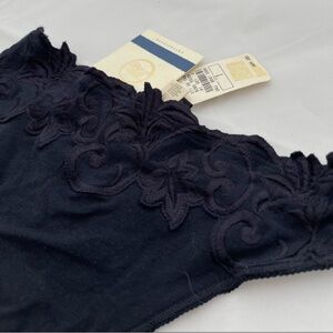 La Perla Dark Navy Floral Lace Panties